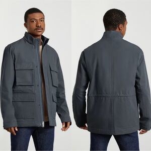 Everlane The Waxed Cotton Field Jacket NWT Slate Gray